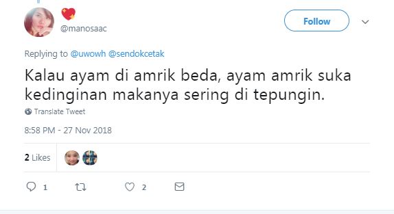 10 Cuitan lucu alasan di balik menu ayam ini bikin mikir keras