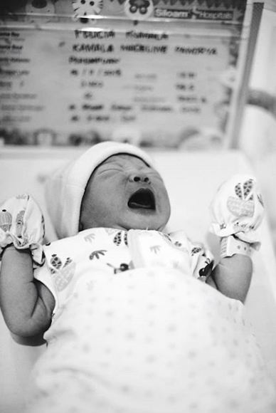 10 Foto Kamala Madeline Pandrya, anak Cici Panda yang baru lahir
