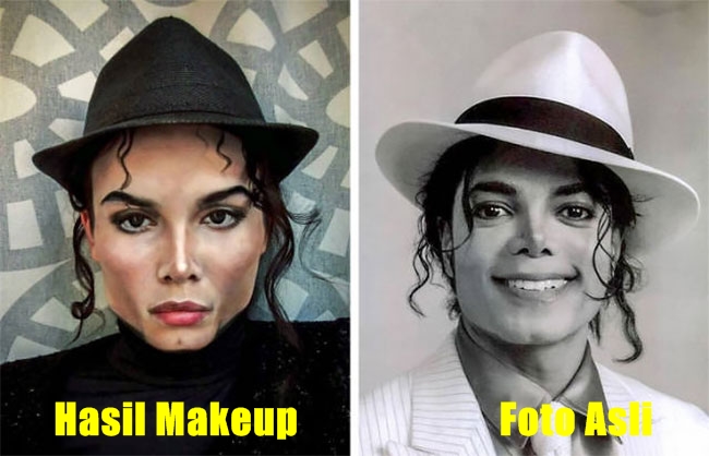 15 Makeup mirip artis ini bikin melongo, sama persis