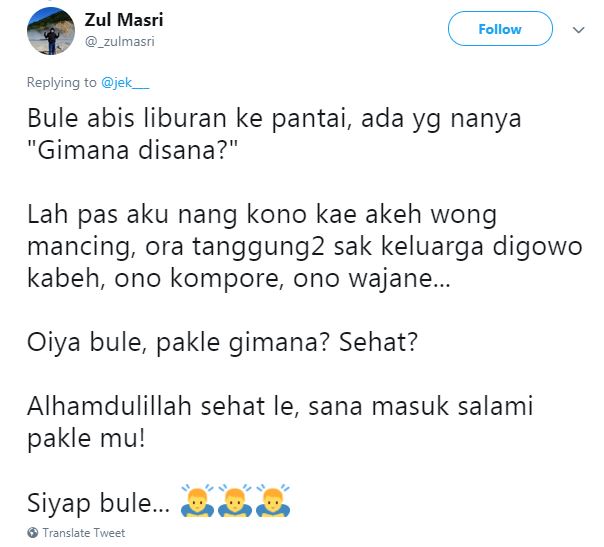 15 Cuitan lucu pengalaman bule liburan di Indonesia bikin ngakak