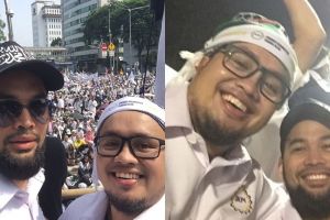 7 Momen Teuku Wisnu ikut Reuni 212 di Monas, berangkatnya subuh