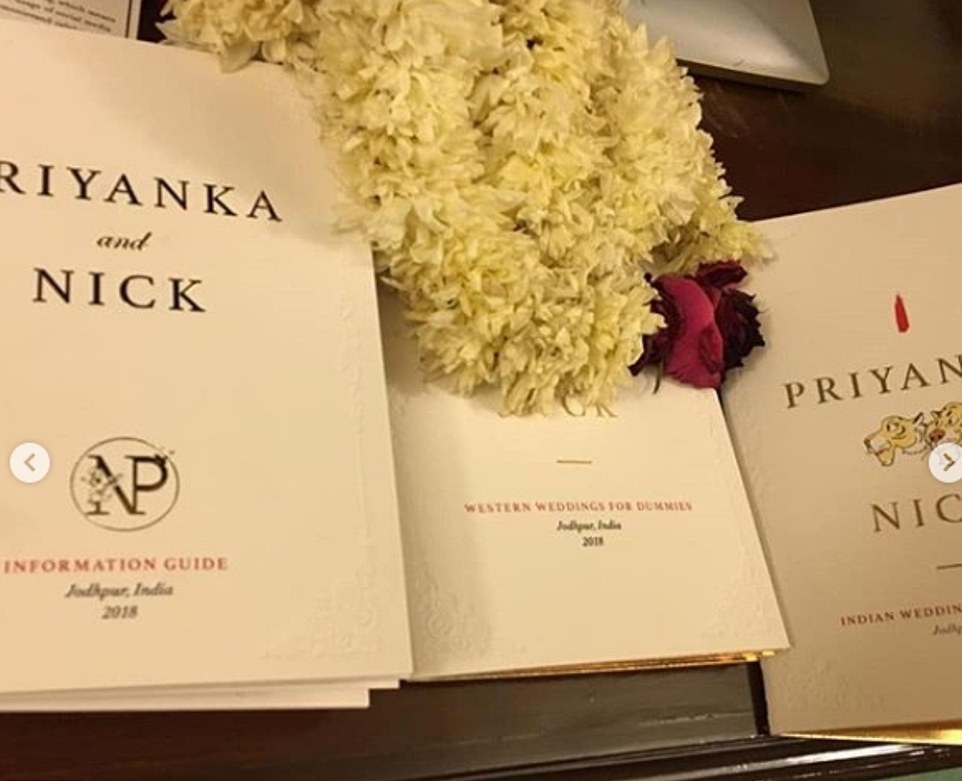 Penampakan suvenir mewah pernikahan Priyanka Chopra-Nick Jonas