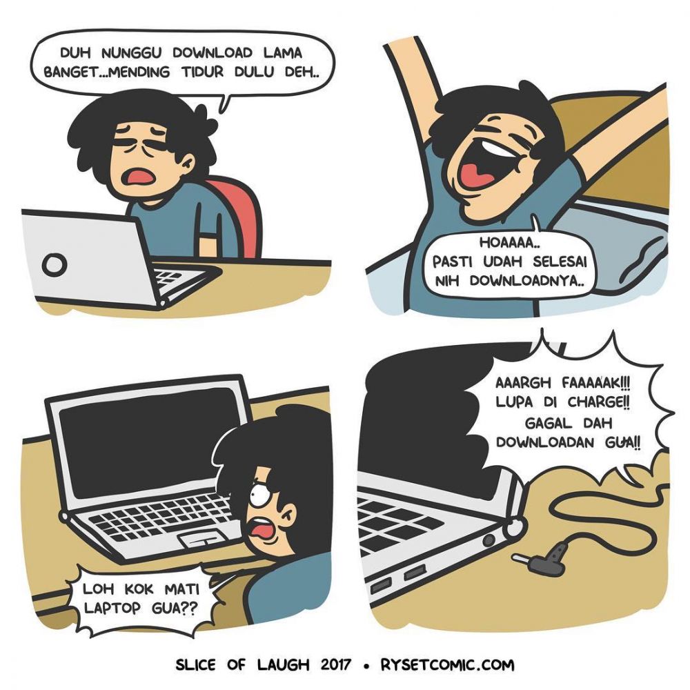 12 Komik strip lucu kebiasaan waktu nonton film ini bikin ketawa