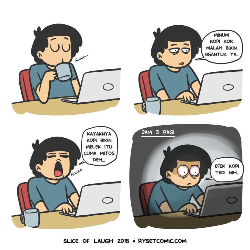 12 Komik strip lucu kebiasaan waktu nonton film ini bikin ketawa