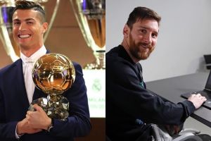 Tak menang Ballon d'Or, begini reaksi Messi dan Ronaldo