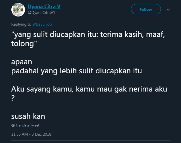 10 Cuitan lucu 'kata tak mudah diucapkan' ini bikin ketawa lepas