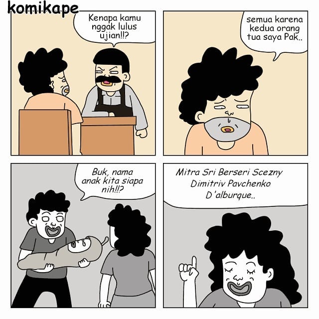 11 Komik strip lucu asal-usul nama anak ini kocak abis