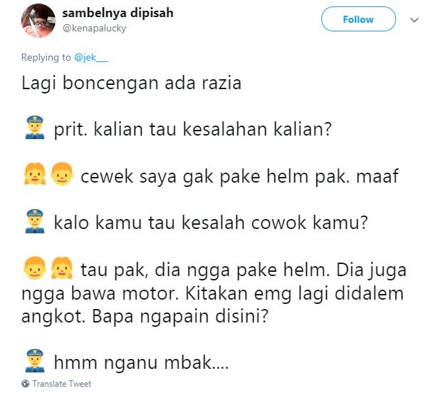 15 Obrolan lucu saat kena razia polisi ini bikin ngakak