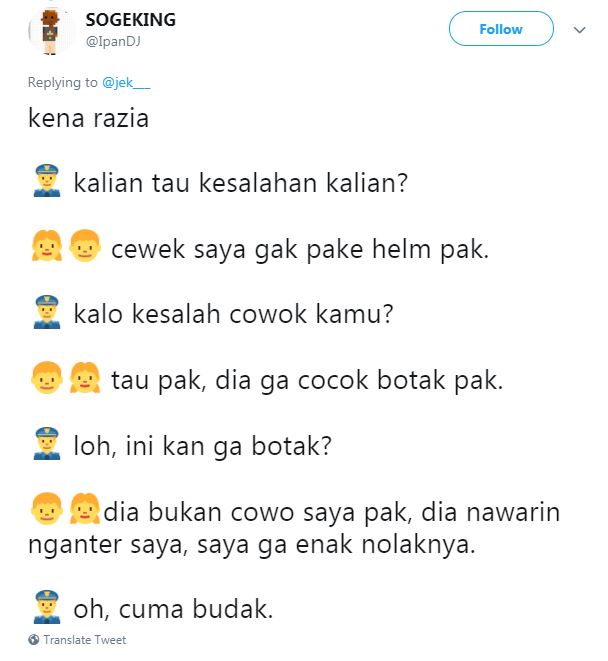 15 Obrolan lucu saat kena razia polisi ini bikin ngakak