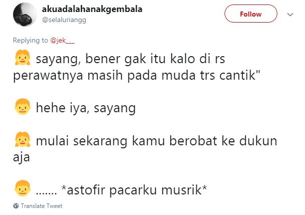 13 Cuitan lucu cewek cemburuan level dewa ini bikin nyengir kuda