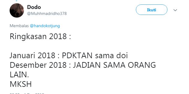 25 Cuitan lucu 'Ringkasan 2018' ini bikin tersenyum kecut
