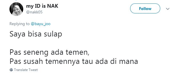 13 Cuitan lucu 'aku bisa sulap' ini endingnya bikin baper