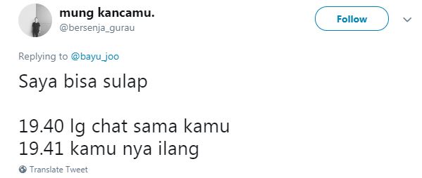 13 Cuitan lucu 'aku bisa sulap' ini endingnya bikin baper