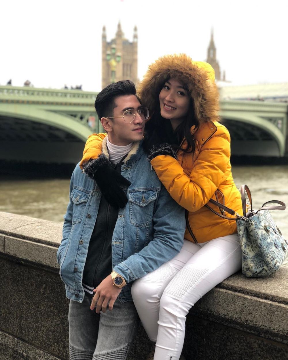 12 Momen liburan Natasha Wilona & Verrell Bramasta di London