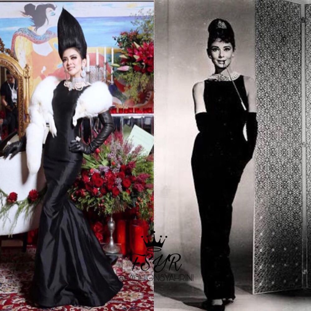 15 Gaya Syahrini kenakan fashion mirip artis dunia, siapa kece?