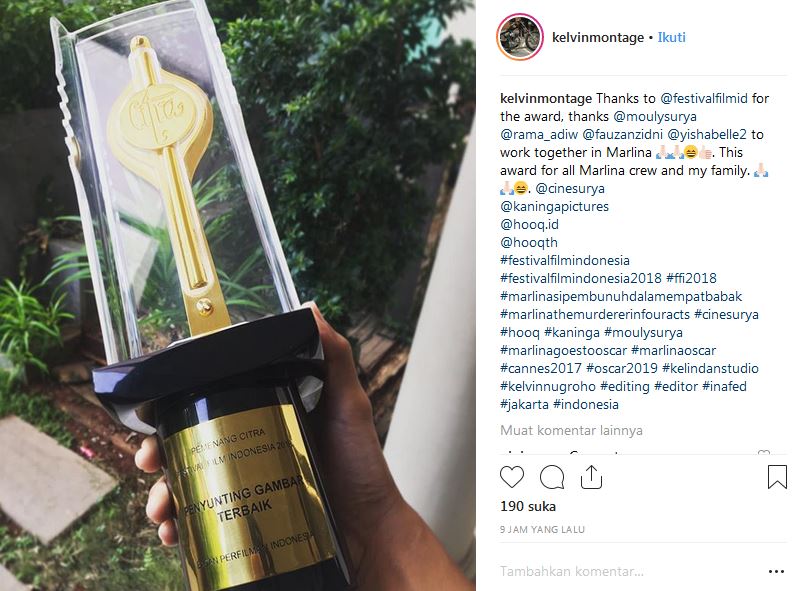 Daftar lengkap pemenang Piala Citra FFI 2018