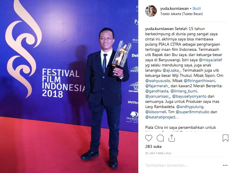 Daftar lengkap pemenang Piala Citra FFI 2018