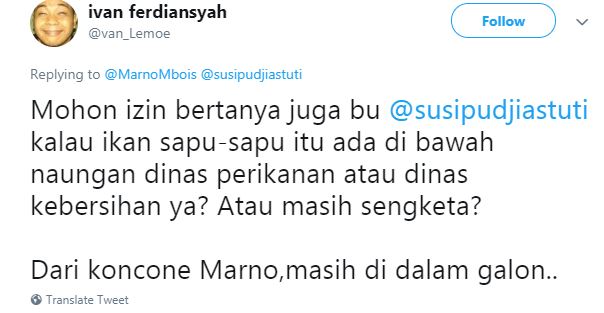 20 Cuitan lucu tanya nama ikan ke Menteri Susi ini kocak pol