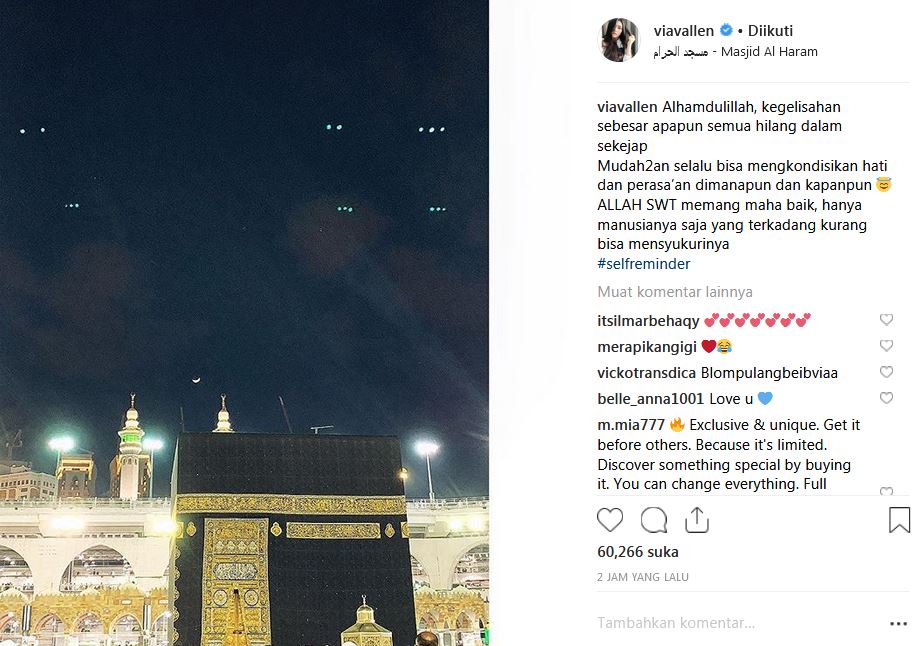 Curhat Via Vallen tentang kegelisahan yang hilang ini bikin adem