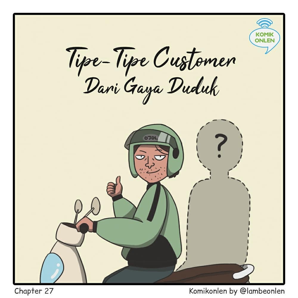 10 Komik lucu tipe duduk penumpang ojek online, bikin ngakak