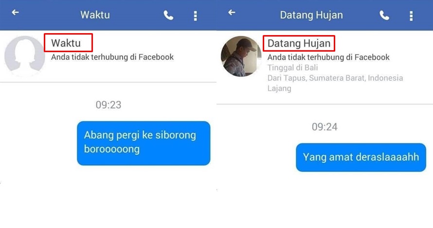 6 Nama akun Facebook mirip lirik lagu 'Sayur Kol', bikin auto nyanyi