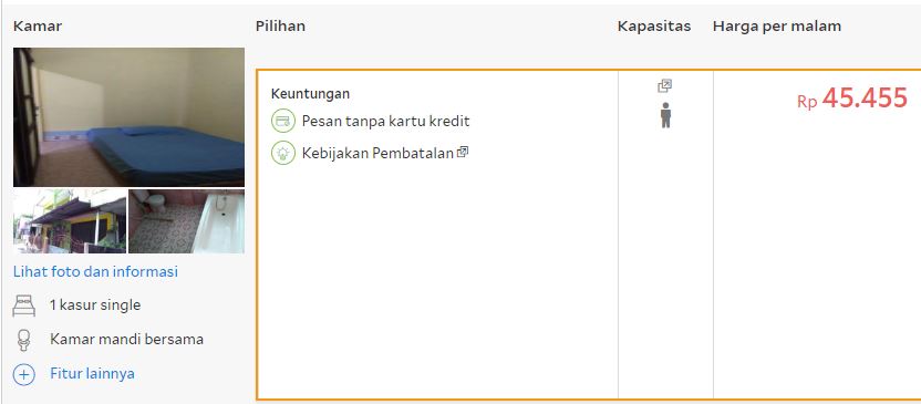 20 Homestay murah di Jogja harga di bawah Rp 100 ribu