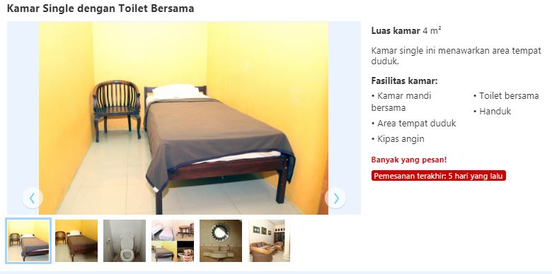 20 Homestay murah di Jogja harga di bawah Rp 100 ribu