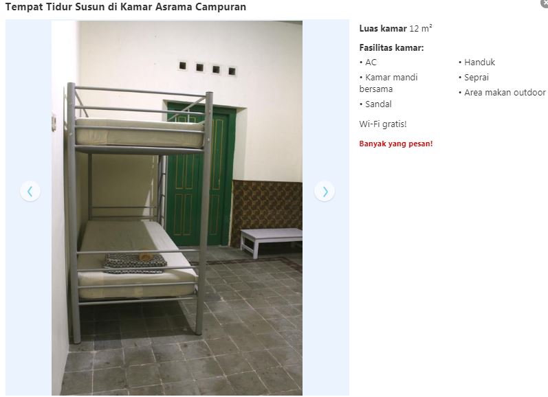 20 Homestay murah di Jogja harga di bawah Rp 100 ribu