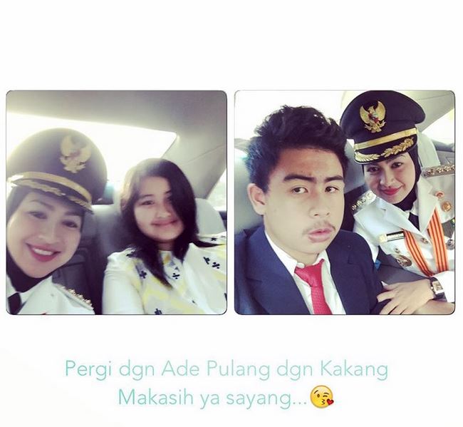 10 Momen Wali Kota Tangsel Airin Rachmi bersama keluarga