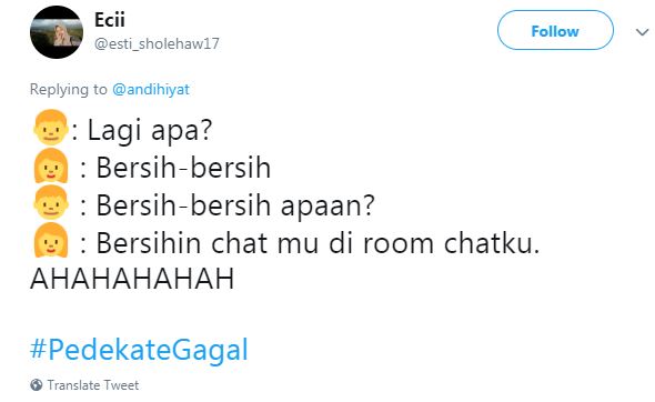 15 Cuitan lucu gagal PDKT ini bikin tersenyum kecut