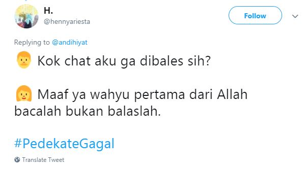 15 Cuitan lucu gagal PDKT ini bikin tersenyum kecut