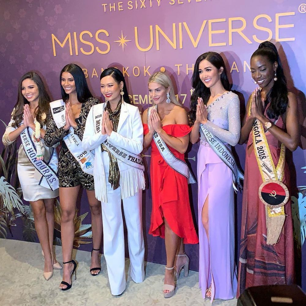 13 Potret penampilan Sonia Fergina di ajang Miss Universe 2018