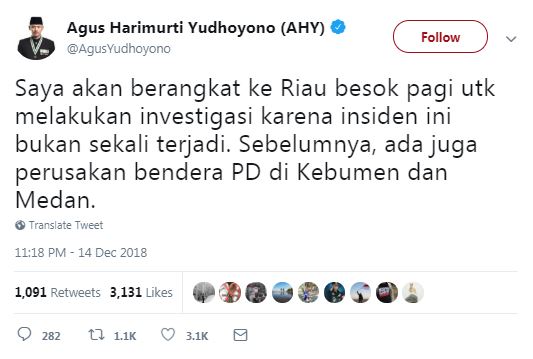 Komentar keras Agus Yudhoyono & istri soal baliho SBY dirusak