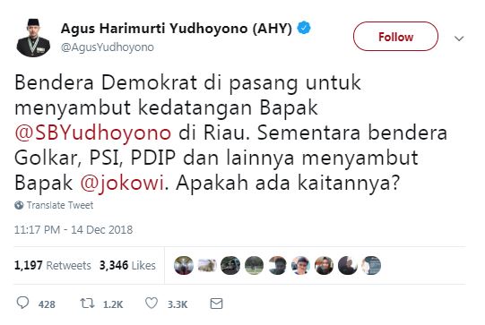 Komentar keras Agus Yudhoyono & istri soal baliho SBY dirusak