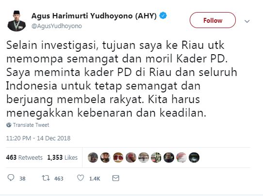 Komentar keras Agus Yudhoyono & istri soal baliho SBY dirusak