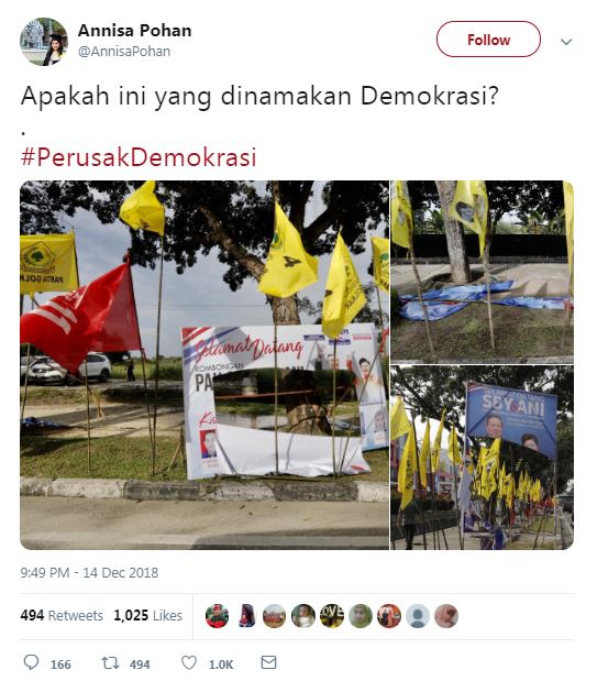 Komentar keras Agus Yudhoyono & istri soal baliho SBY dirusak