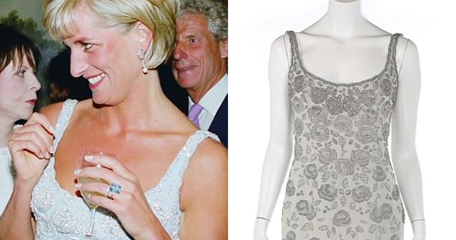 10 Baju putri Kerajaan Inggris dilelang, punya Lady Diana termahal