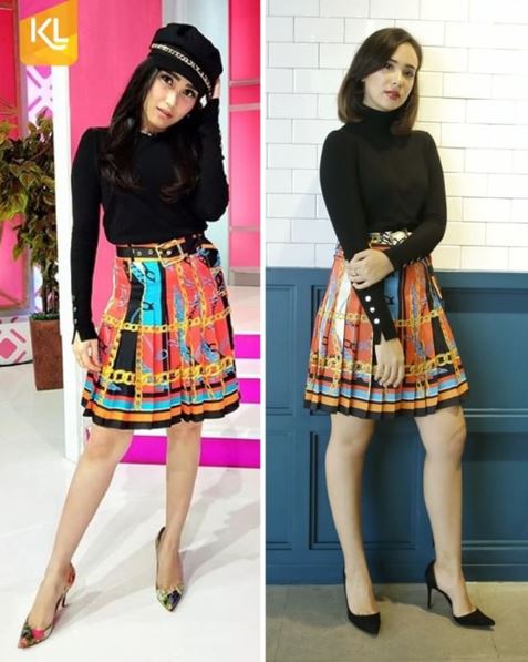 6 Momen Ayu Ting Ting kembaran baju dengan seleb lain