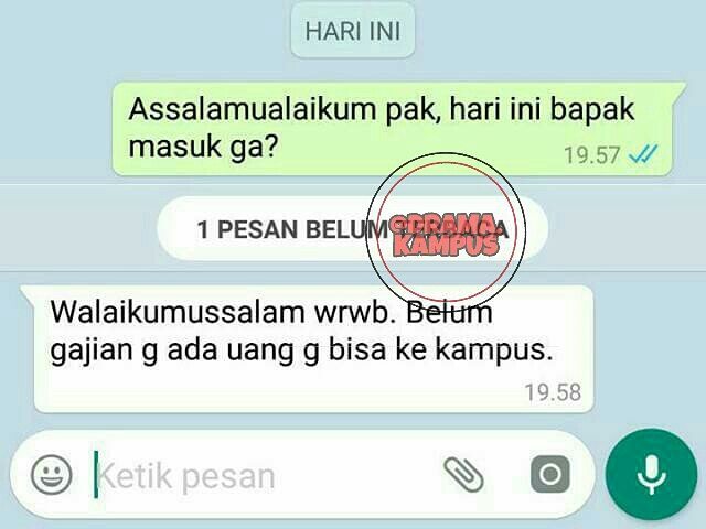 15 Chat lucu bertanya pada dosen ini endingnya kocak