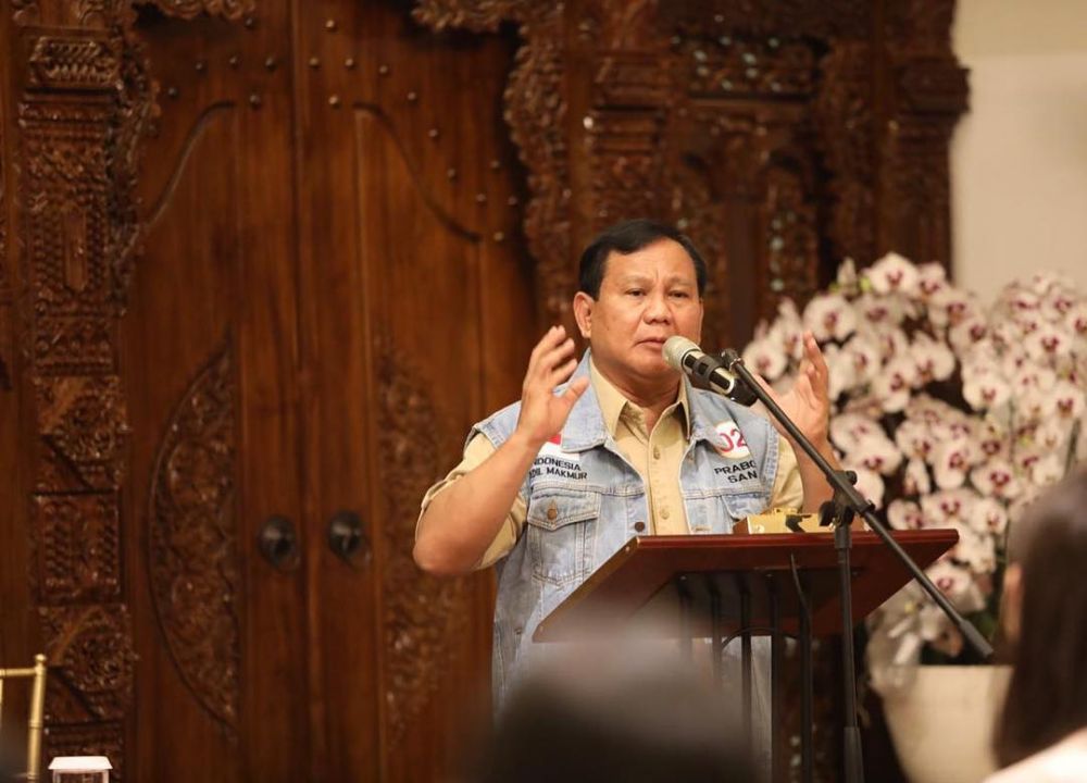 4 Momen saat Prabowo 'sentil' wartawan