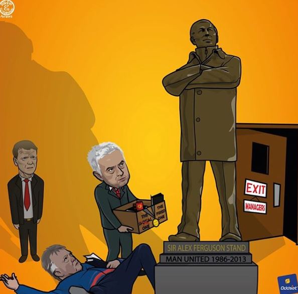 10 Meme lucu Jose Mourinho dipecat dari Manchester United 