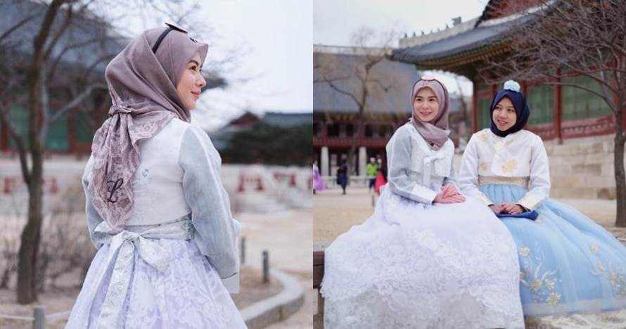 6 Seleb berhijab pakai baju Korea, pesonanya makin terpancar
