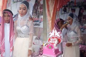 Viral pernikahan bocah mirip pesta ulang tahun, ini faktanya 