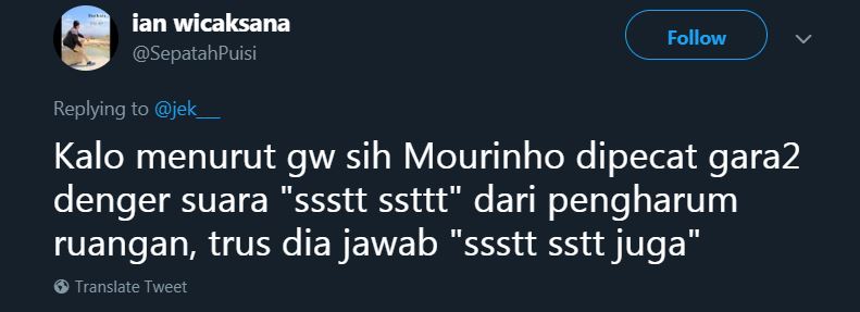 12 Cuitan lucu 'alasan Mourinho dipecat', bikin fans MU kesel