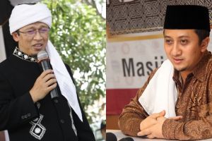 Momen Yusuf Mansur jenguk Aa Gym yang terbaring sakit, panen doa