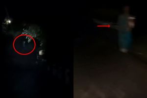 Penampakan sosok wanita gendong bayi di video Siboen, serem abis