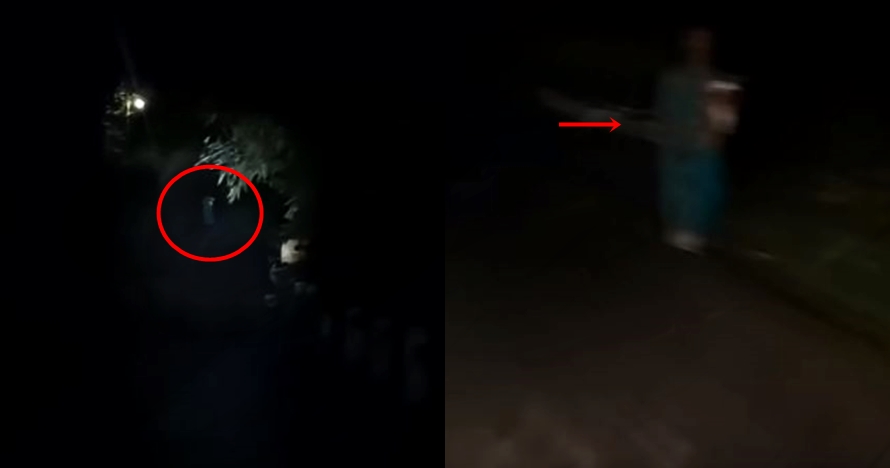 Penampakan sosok wanita gendong bayi di video Siboen, serem abis