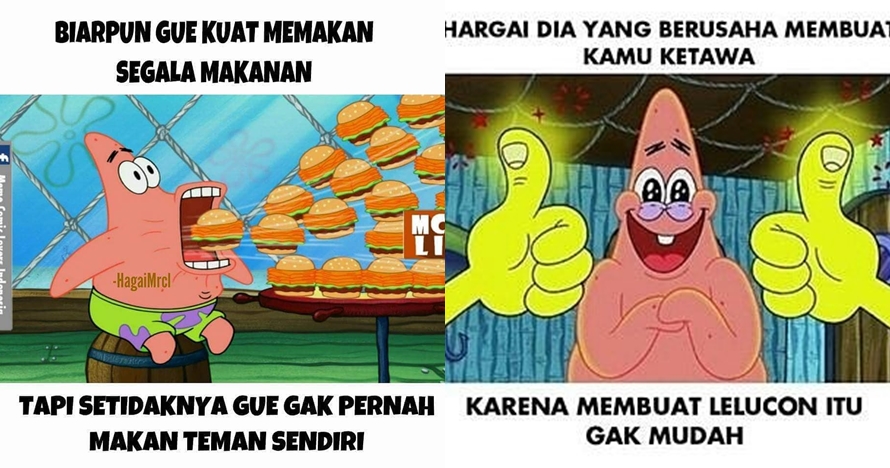 14 Meme lucu Patrick Star lagi bijak ini bikin senyum tipis