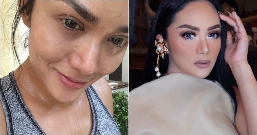 Beda penampilan 10 diva Indonesia pakai dan tanpa makeup