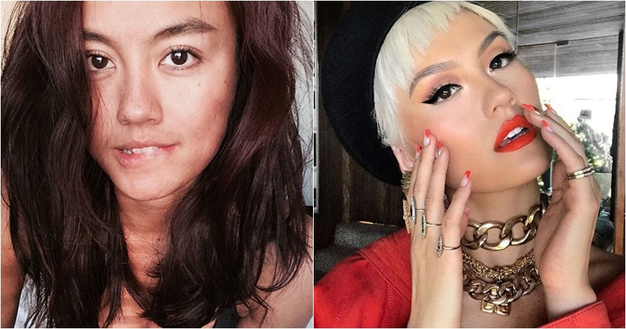 Beda penampilan 10 diva Indonesia pakai dan tanpa makeup